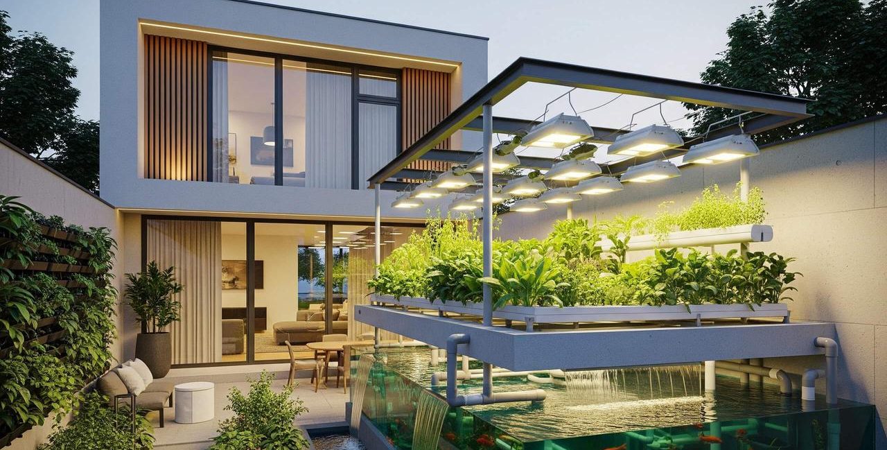 Rumah yang Bisa Menghasilkan Bahan Makanan: Desain 'Vertical Farming Core' di Dalam Hunian yang Klaim Bisa Penuhi 30% Kebutuhan Pangan Keluarga.