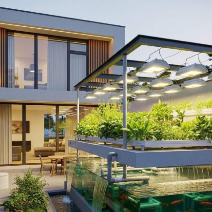 Rumah yang Bisa Menghasilkan Bahan Makanan: Desain 'Vertical Farming Core' di Dalam Hunian yang Klaim Bisa Penuhi 30% Kebutuhan Pangan Keluarga.